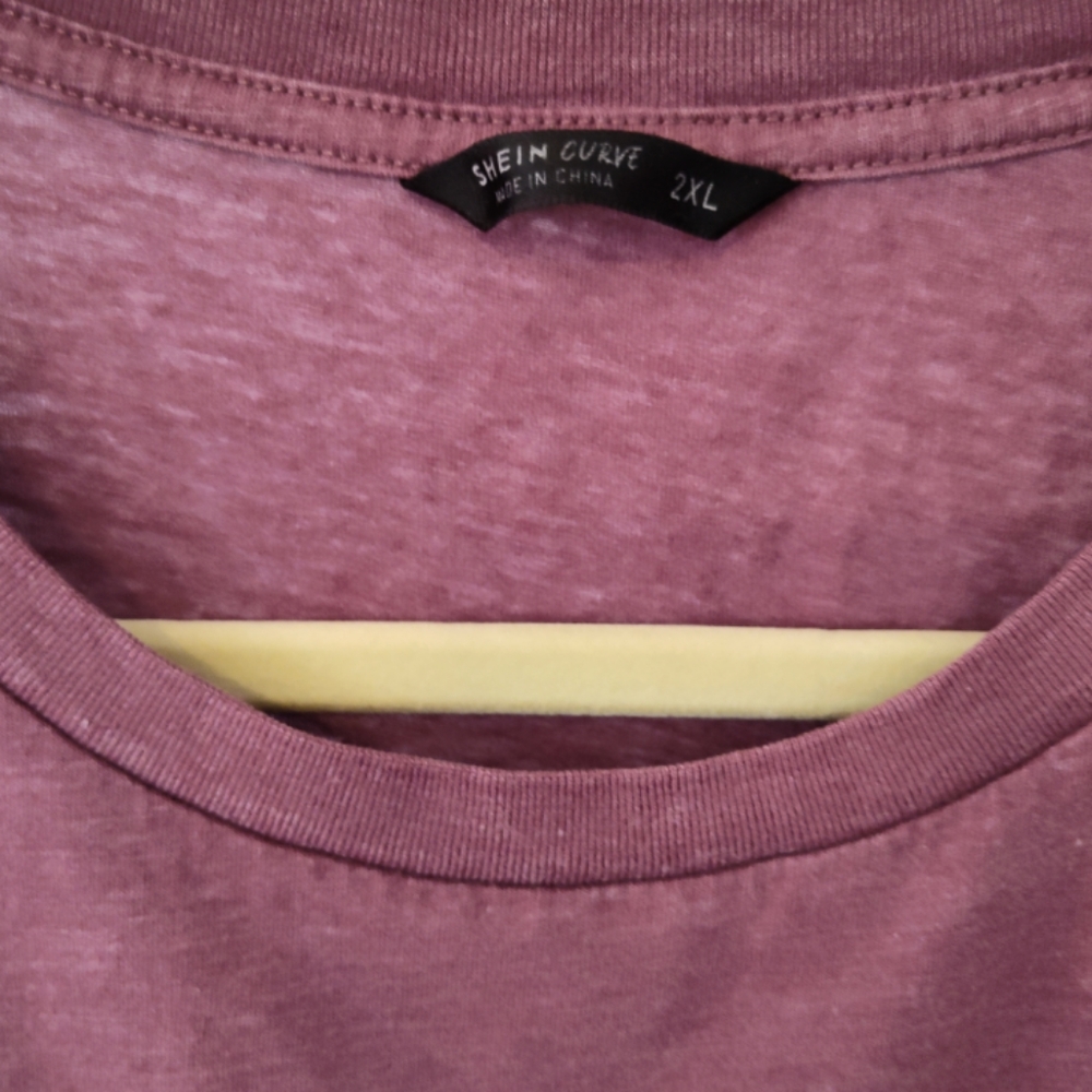 Shein Mom Life Purple Plus Size Graphic Maternity Short Sleeve 22 "ptp Callout - Picture 4 of 9